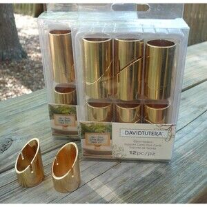 David Tutera Set of 24 Gold Metal Place Card Holders Wedding Event